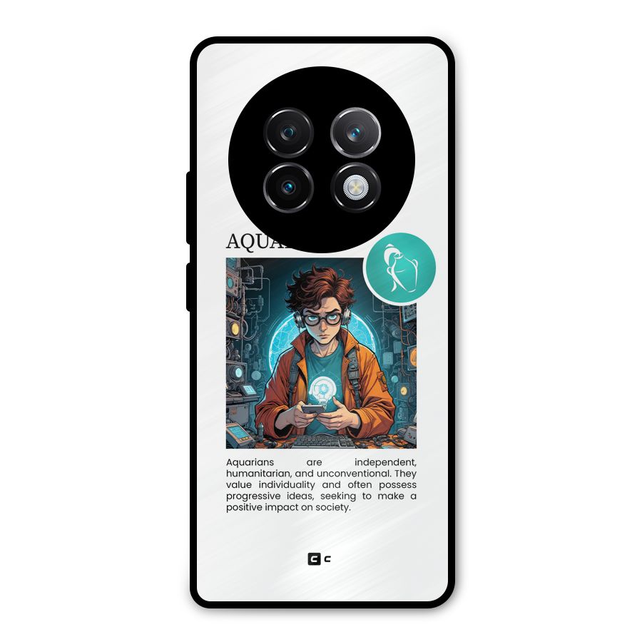 Admire Aquarius Metal Back Case for Realme 13 Plus