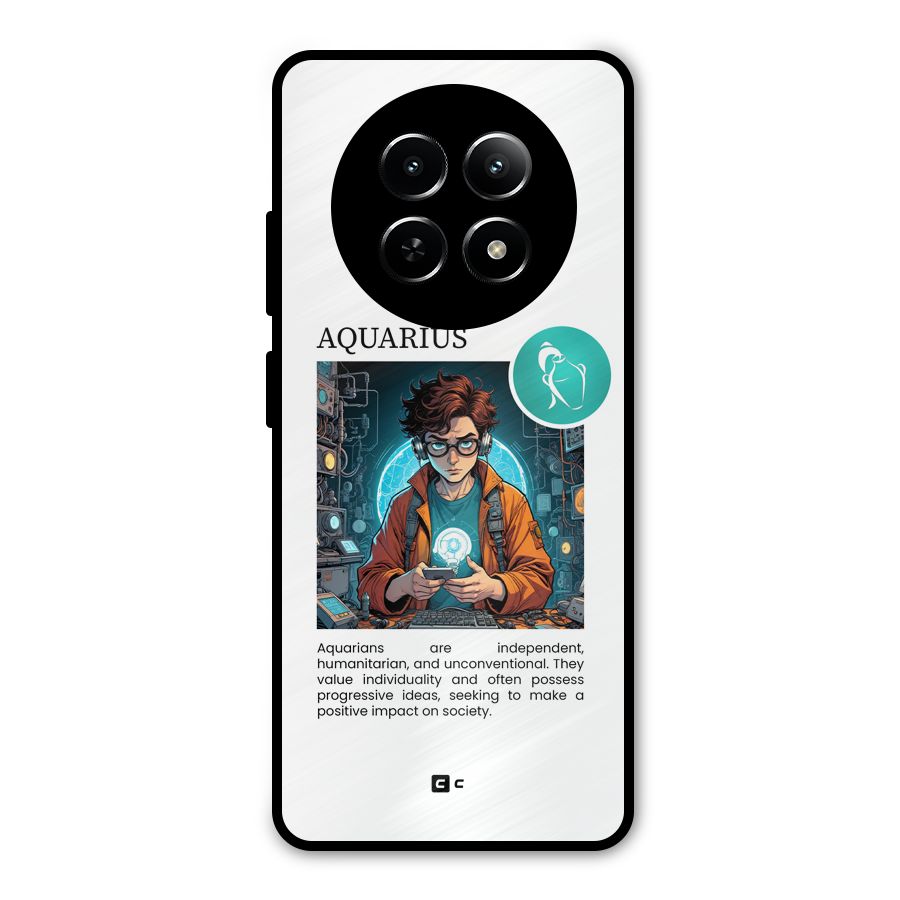 Admire Aquarius Metal Back Case for Realme Narzo 70x 5G