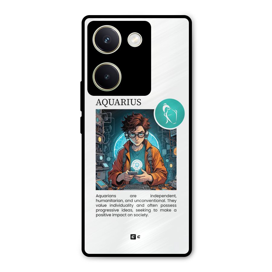 Admire Aquarius Metal Back Case for Vivo Y200 Pro