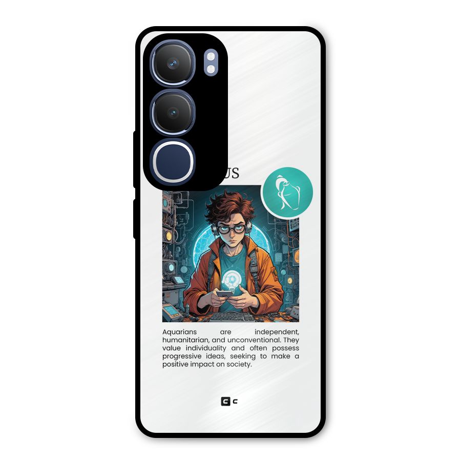 Admire Aquarius Metal Back Case for Vivo Y29