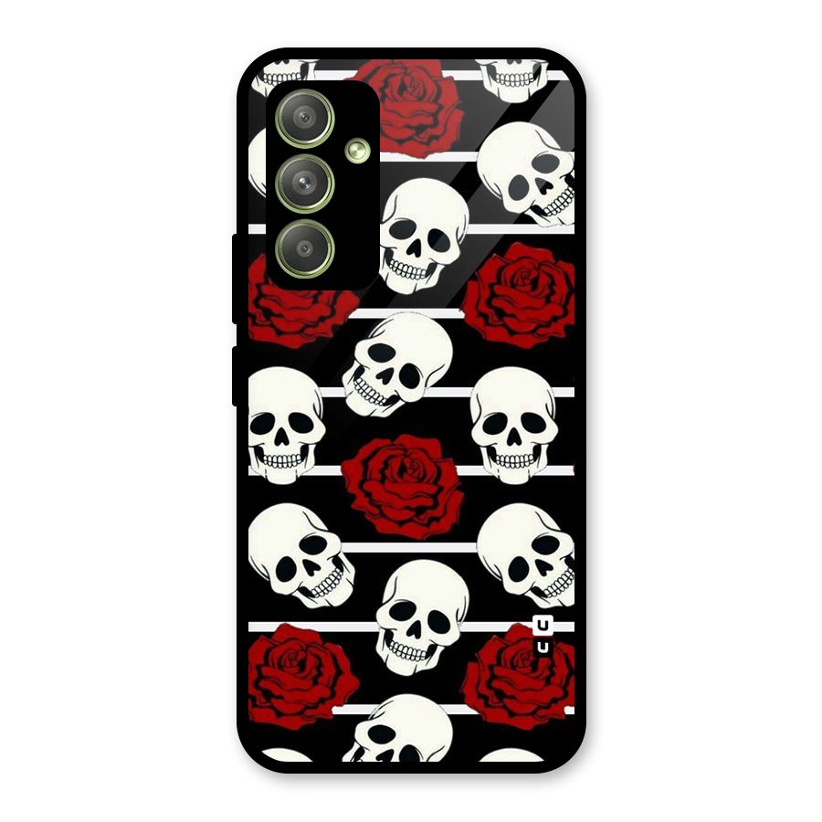 Adorable Skulls Glass Back Case for Galaxy A54