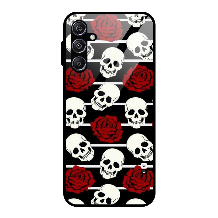 Adorable Skulls Glass Back Case for Galaxy M34 5G