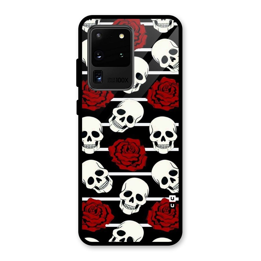 Adorable Skulls Glass Back Case for Galaxy S20 Ultra
