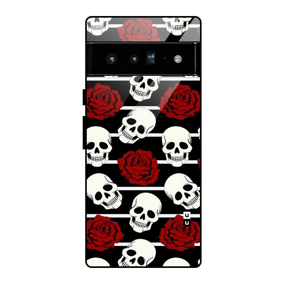 Adorable Skulls Glass Back Case for Google Pixel 6 Pro