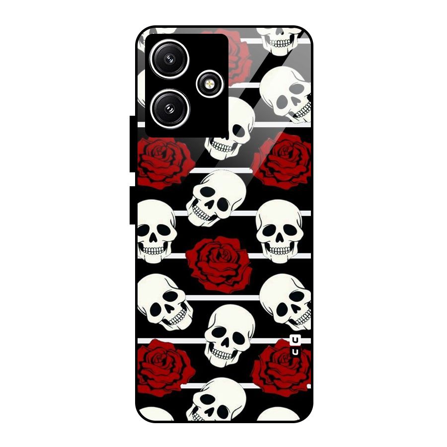 Adorable Skulls Glass Back Case for Poco M6 Pro