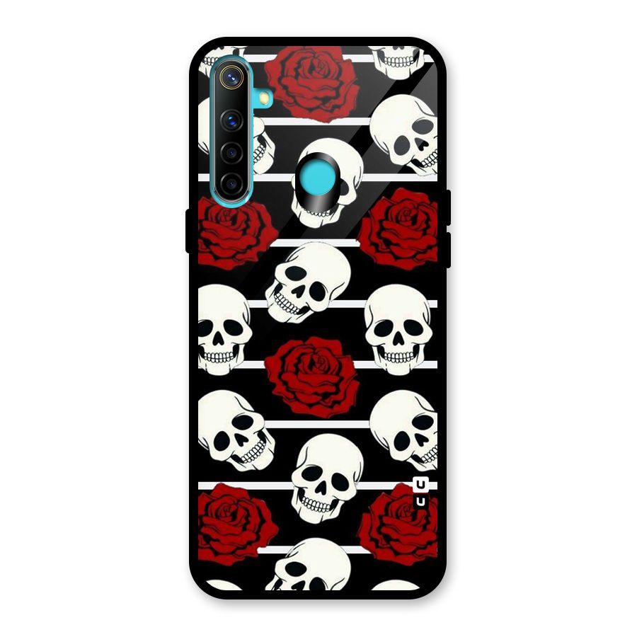 Adorable Skulls Glass Back Case for Realme 5