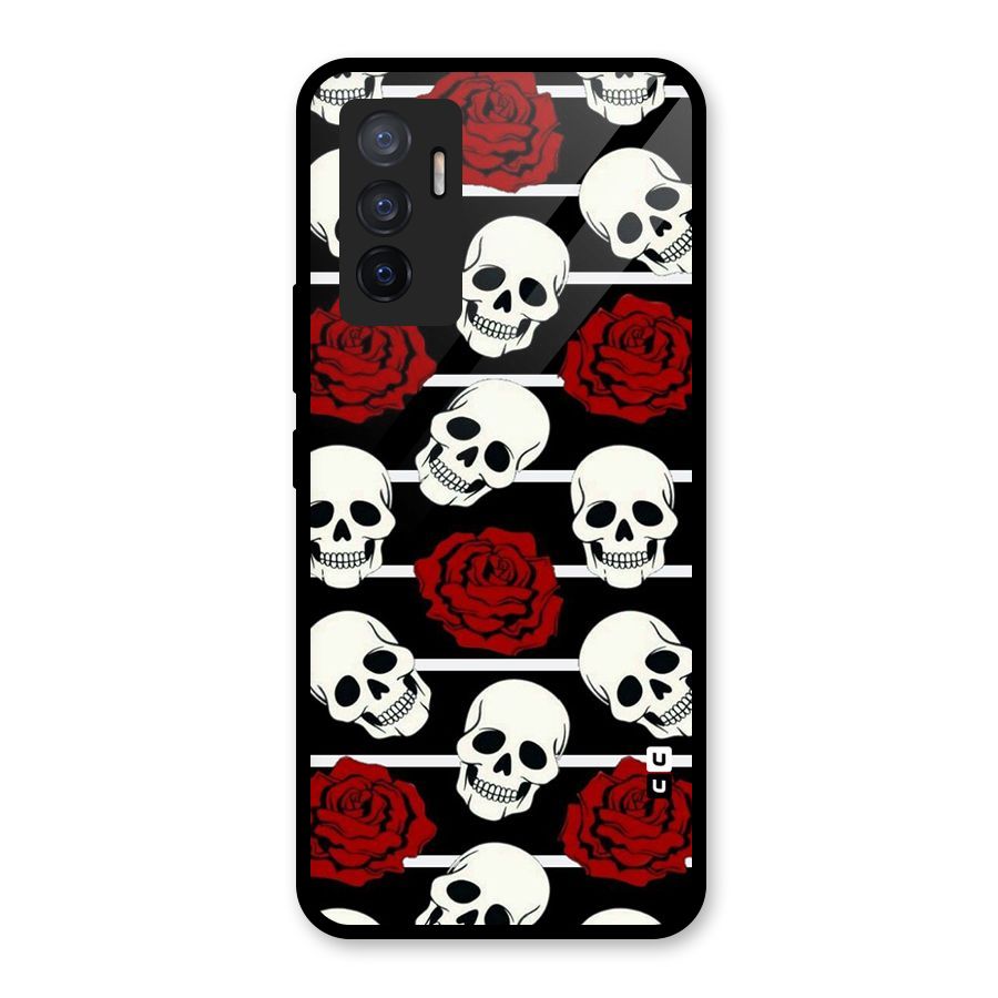 Adorable Skulls Glass Back Case for Vivo V23e