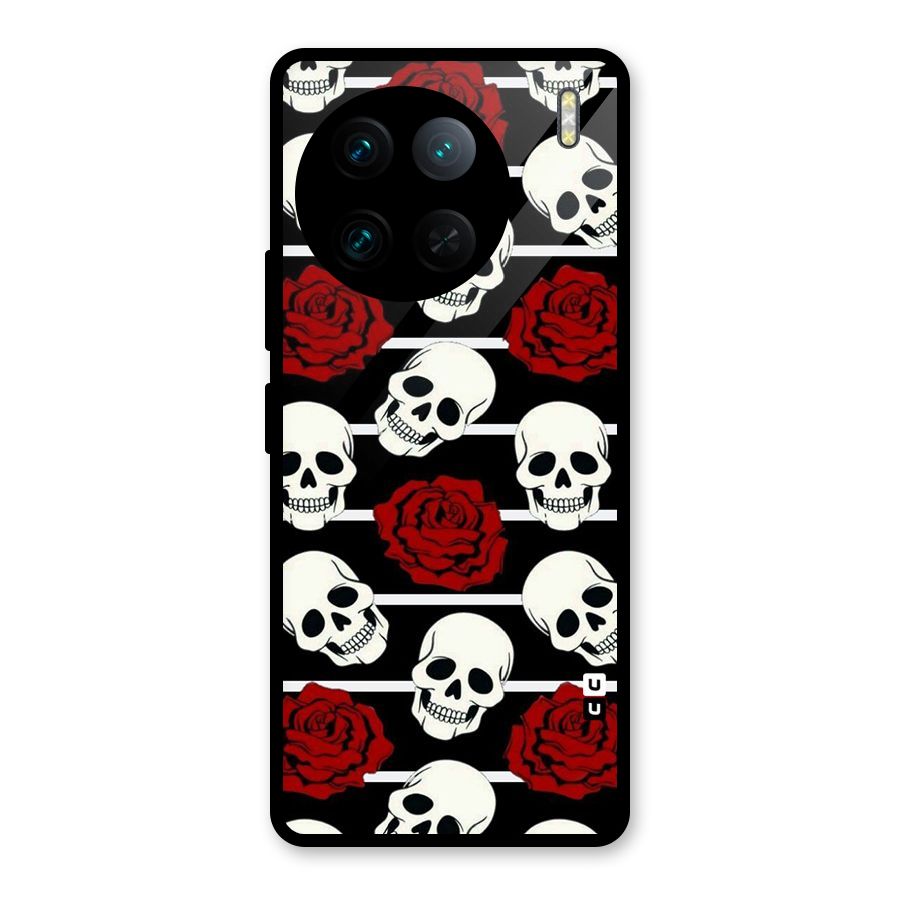 Adorable Skulls Glass Back Case for Vivo X90 Pro