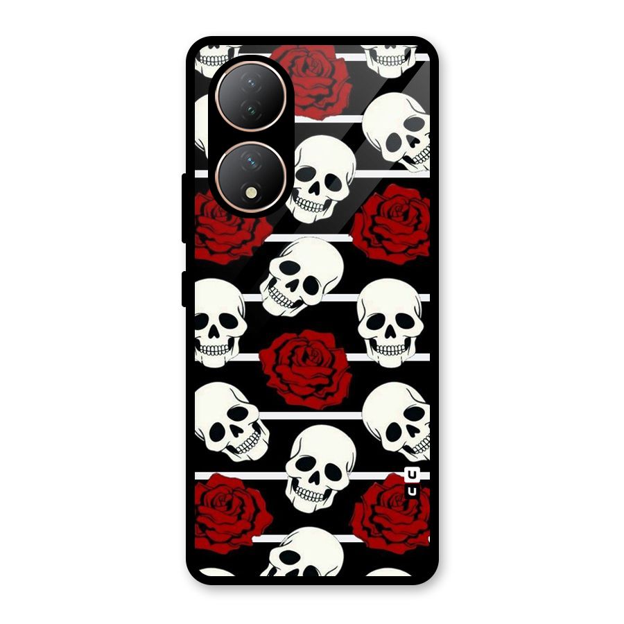 Adorable Skulls Glass Back Case for Vivo Y100A