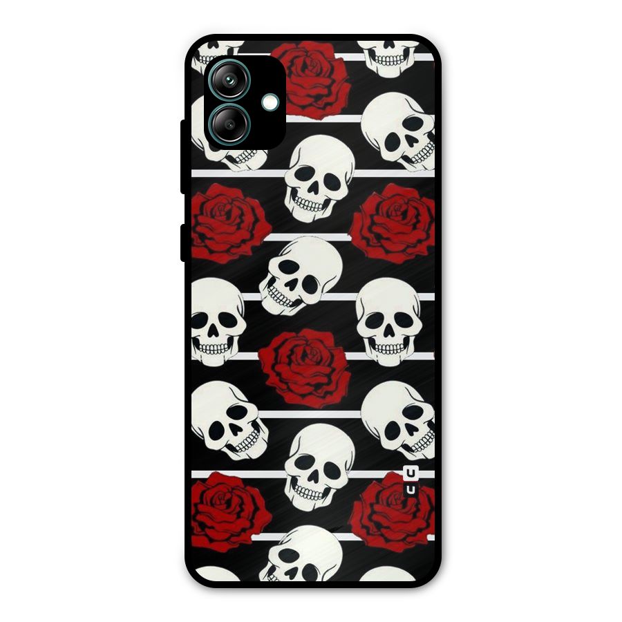 Adorable Skulls Metal Back Case for Galaxy A04