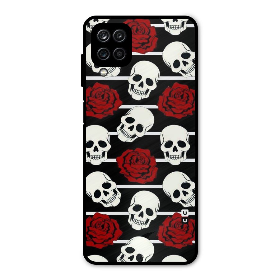 Adorable Skulls Metal Back Case for Galaxy A12