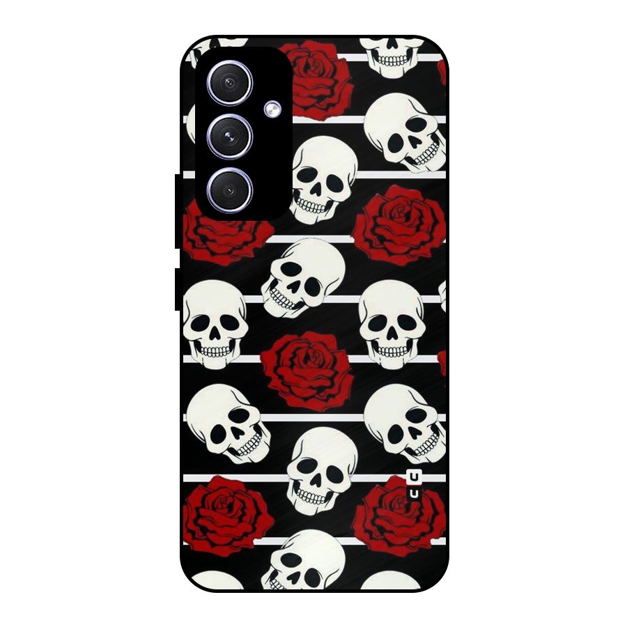 Adorable Skulls Metal Back Case for Galaxy A54