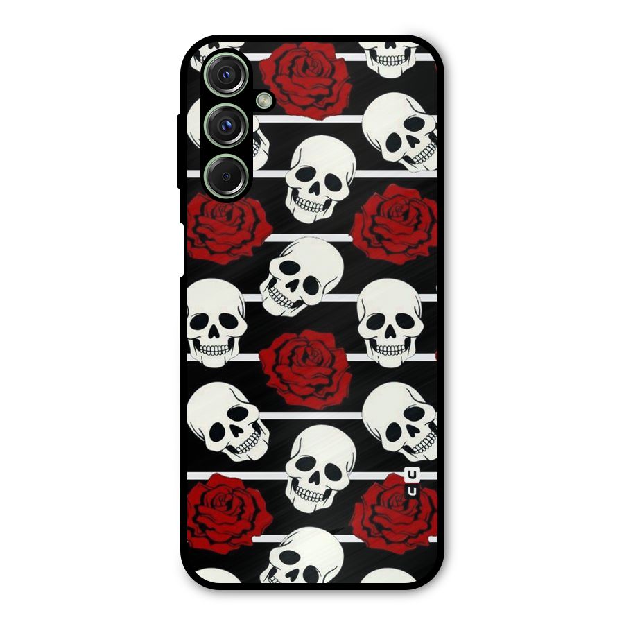 Adorable Skulls Metal Back Case for Galaxy F34