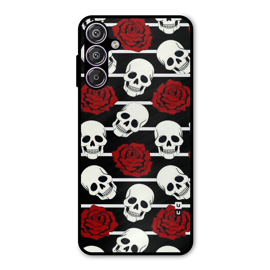 Adorable Skulls Metal Back Case for Galaxy M15