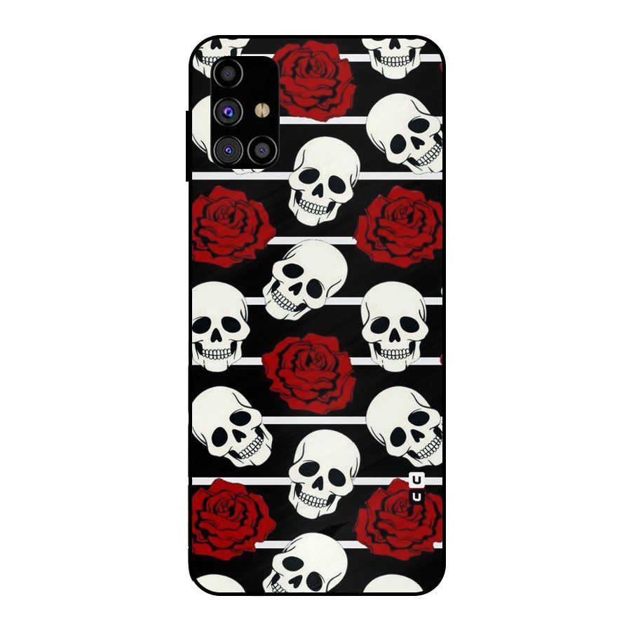 Adorable Skulls Metal Back Case for Galaxy M31s