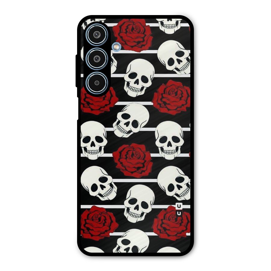 Adorable Skulls Metal Back Case for Galaxy M35