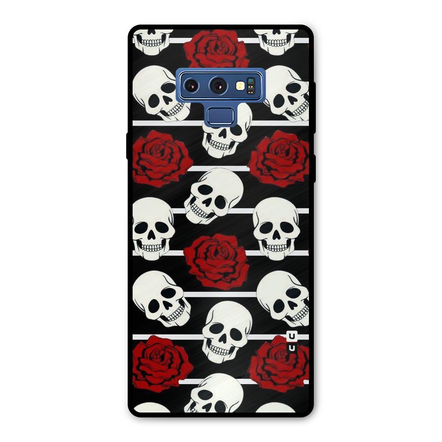 Adorable Skulls Metal Back Case for Galaxy Note 9