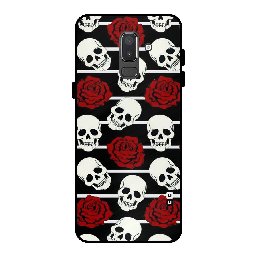 Adorable Skulls Metal Back Case for Galaxy On8 (2018)
