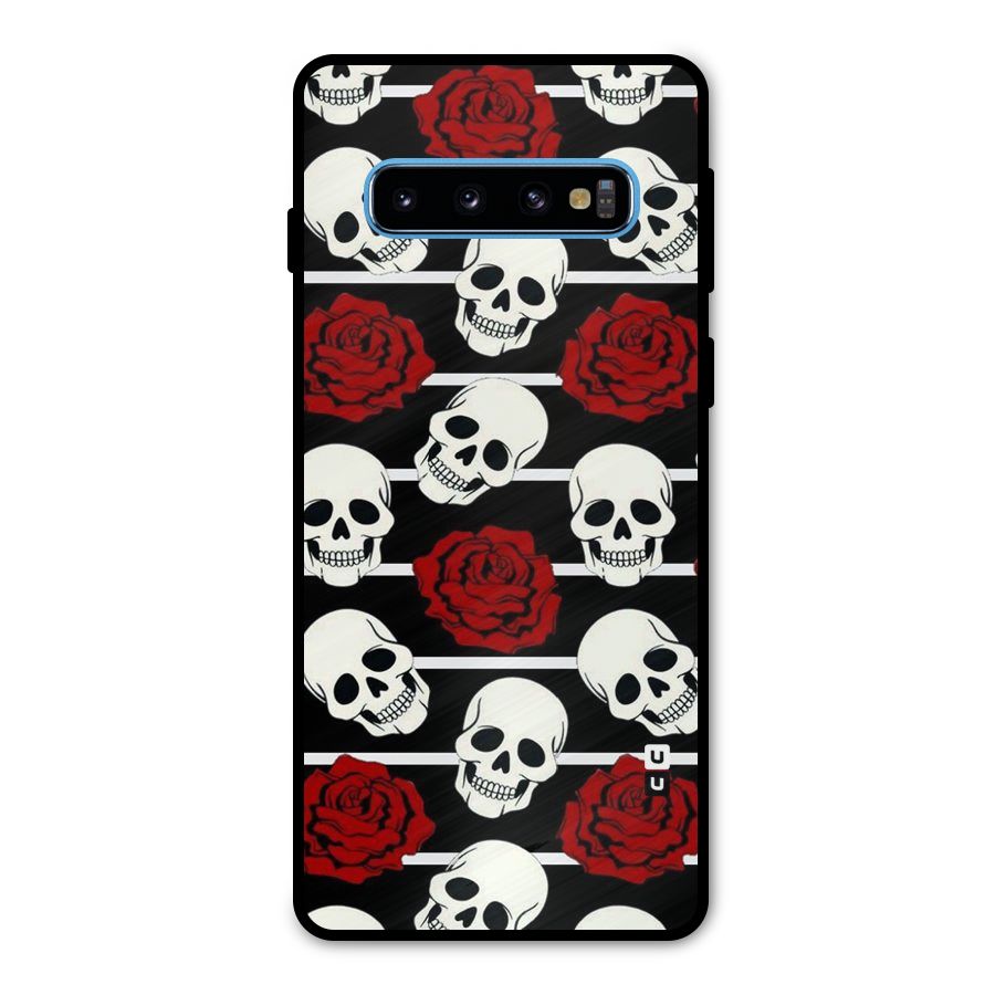 Adorable Skulls Metal Back Case for Galaxy S10