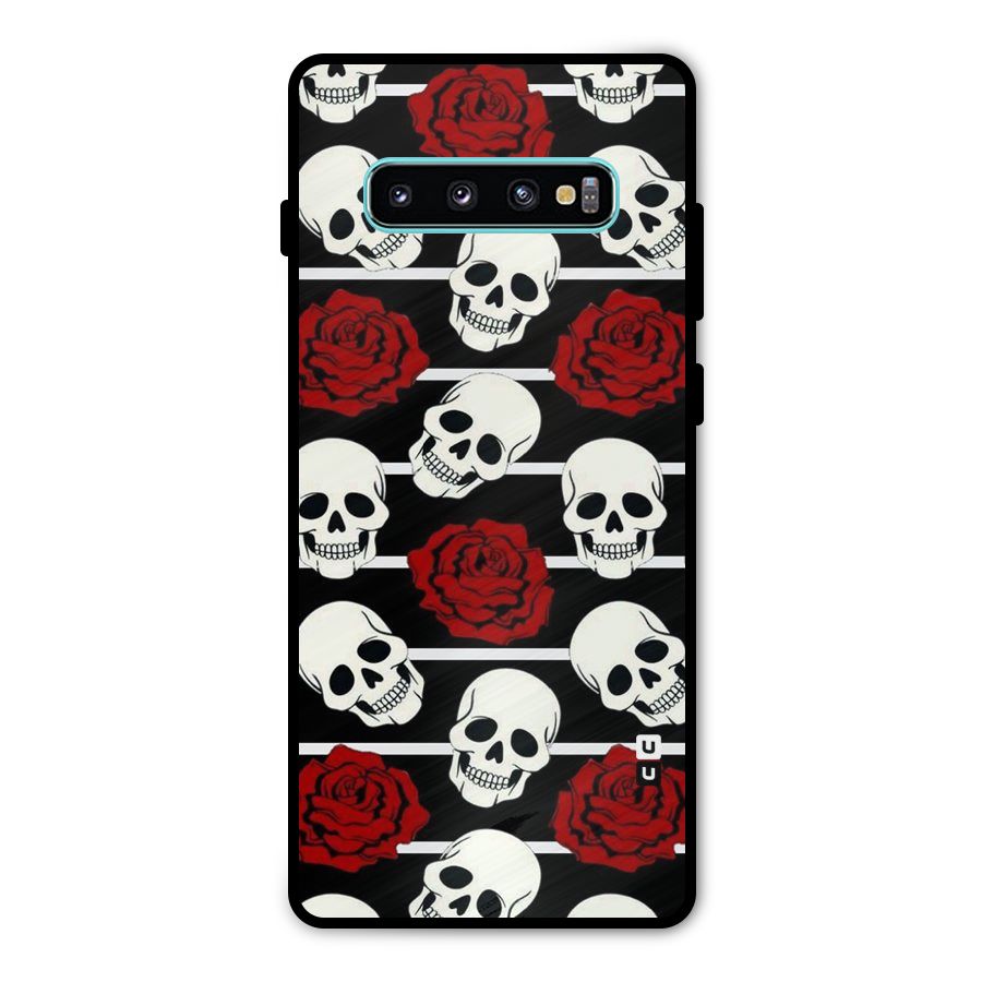 Adorable Skulls Metal Back Case for Galaxy S10 Plus