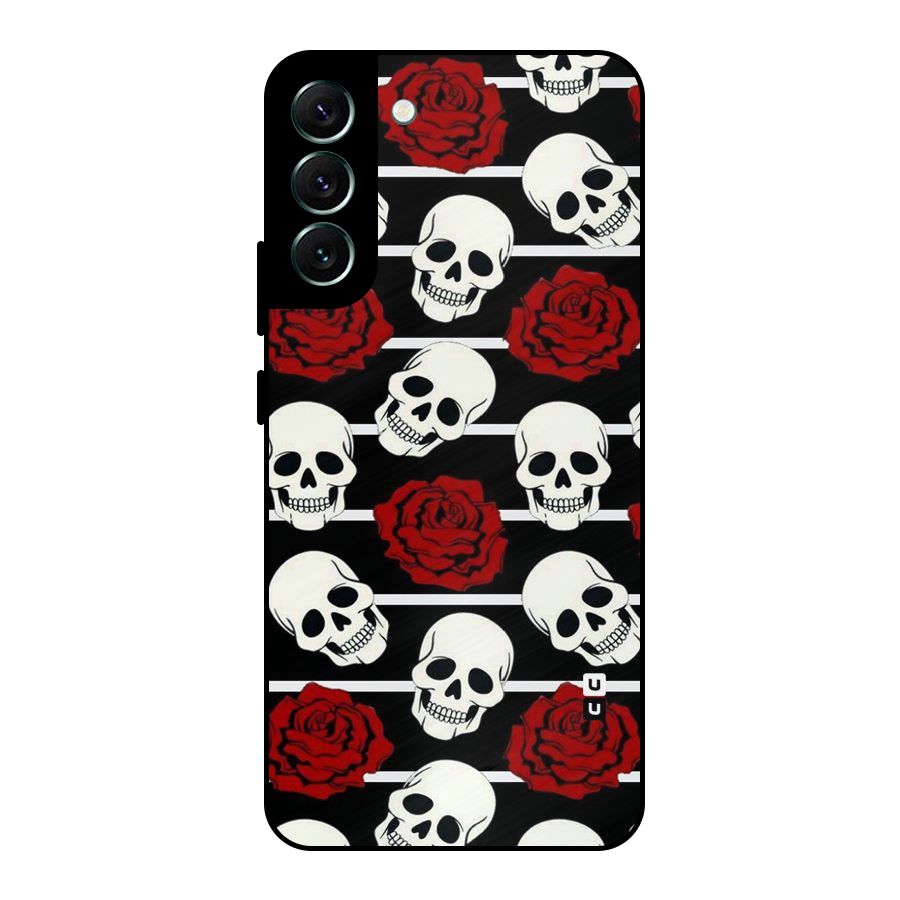 Adorable Skulls Metal Back Case for Galaxy S22 Plus 5G