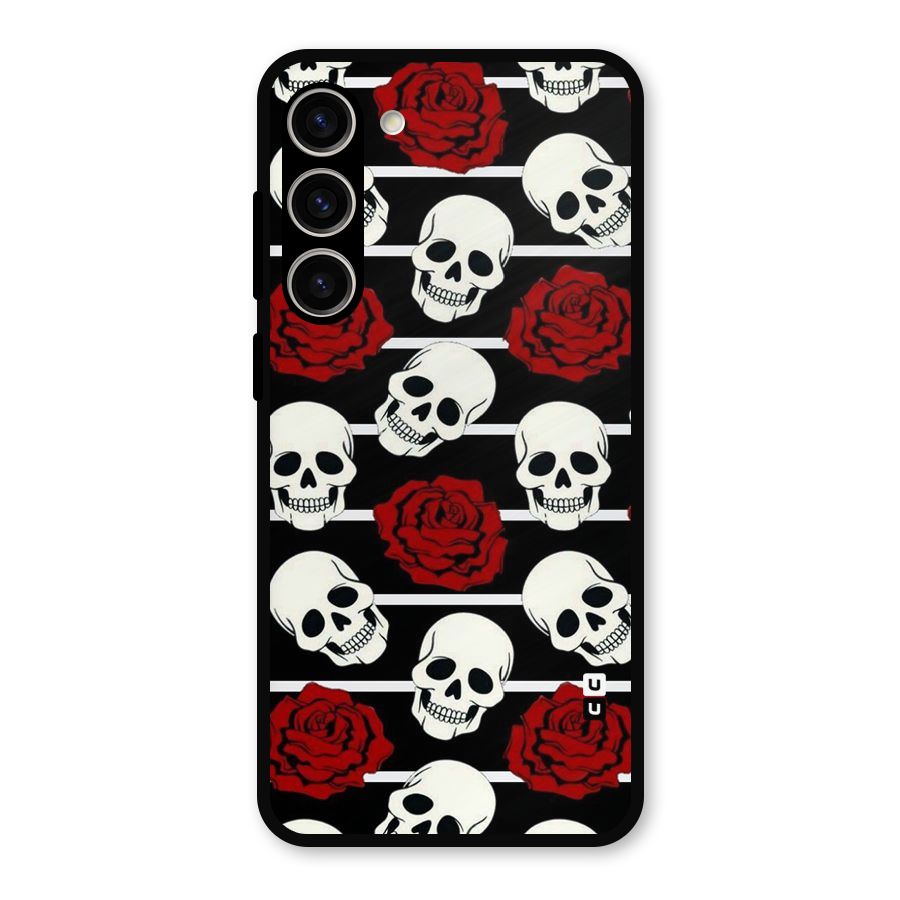 Adorable Skulls Metal Back Case for Galaxy S23 Plus