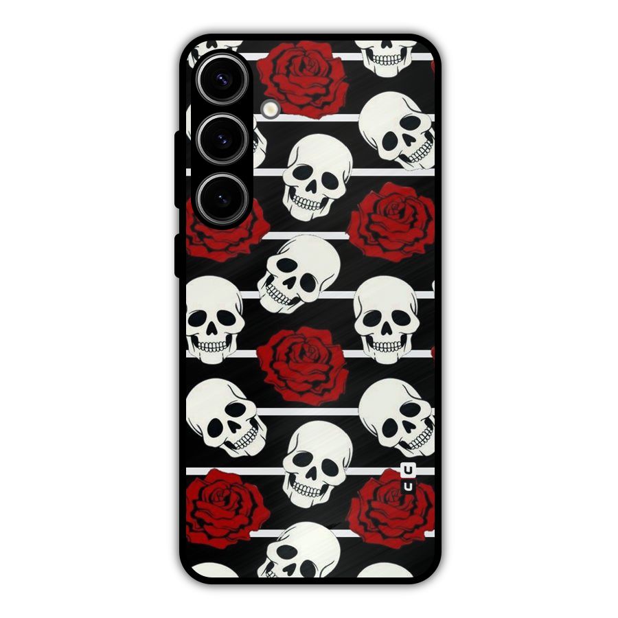 Adorable Skulls Metal Back Case for Galaxy S24 Plus