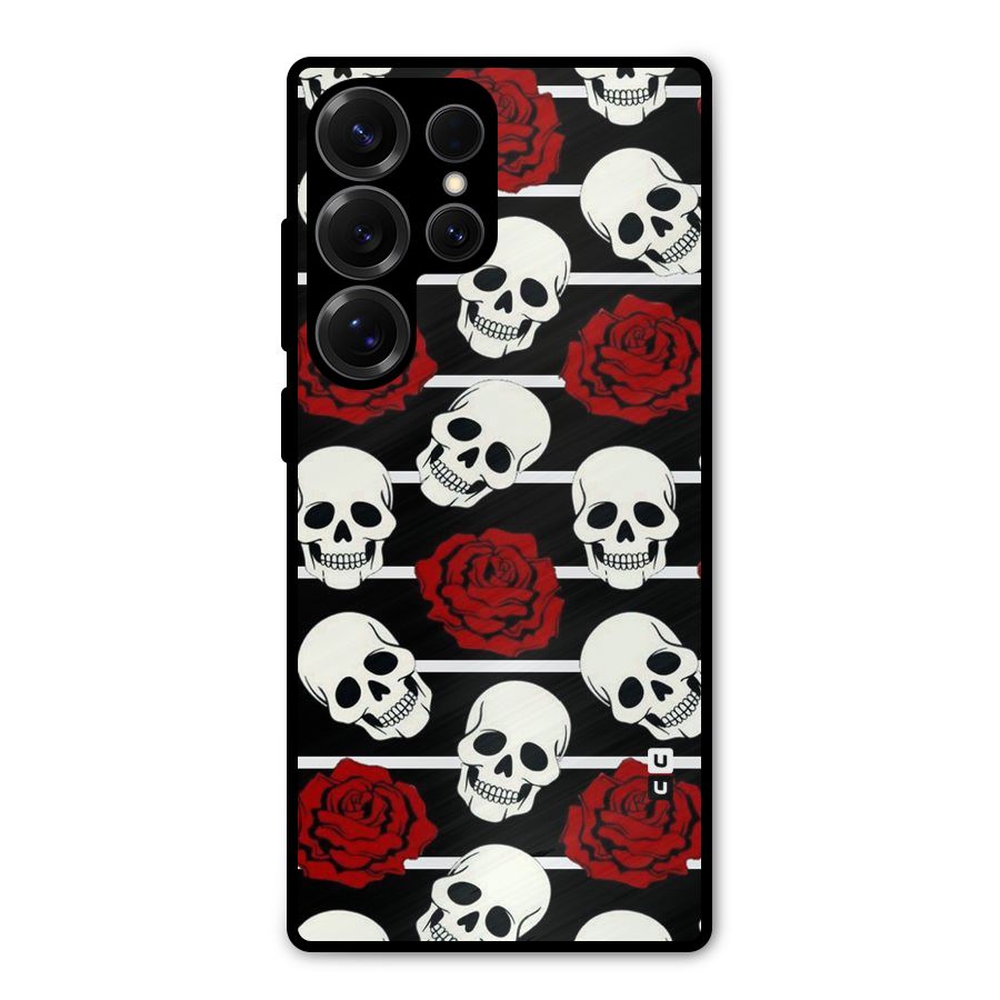 Adorable Skulls Metal Back Case for Galaxy S25 Ultra