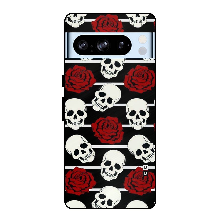 Adorable Skulls Metal Back Case for Google Pixel 8 Pro