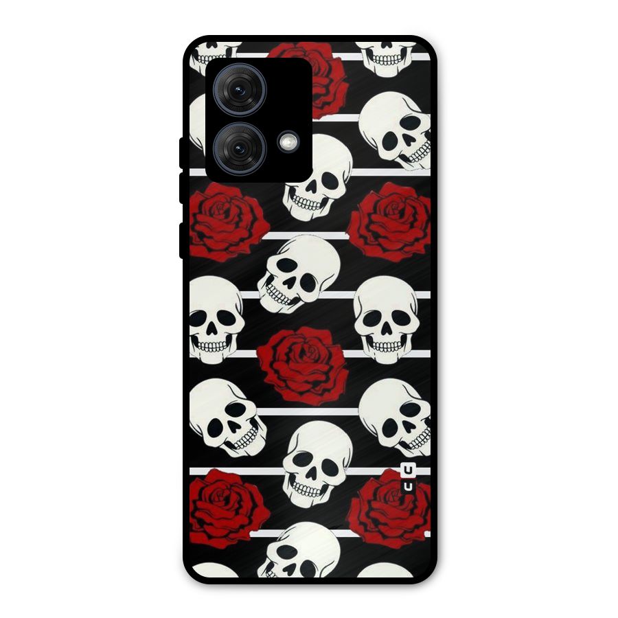 Adorable Skulls Metal Back Case for Moto G84