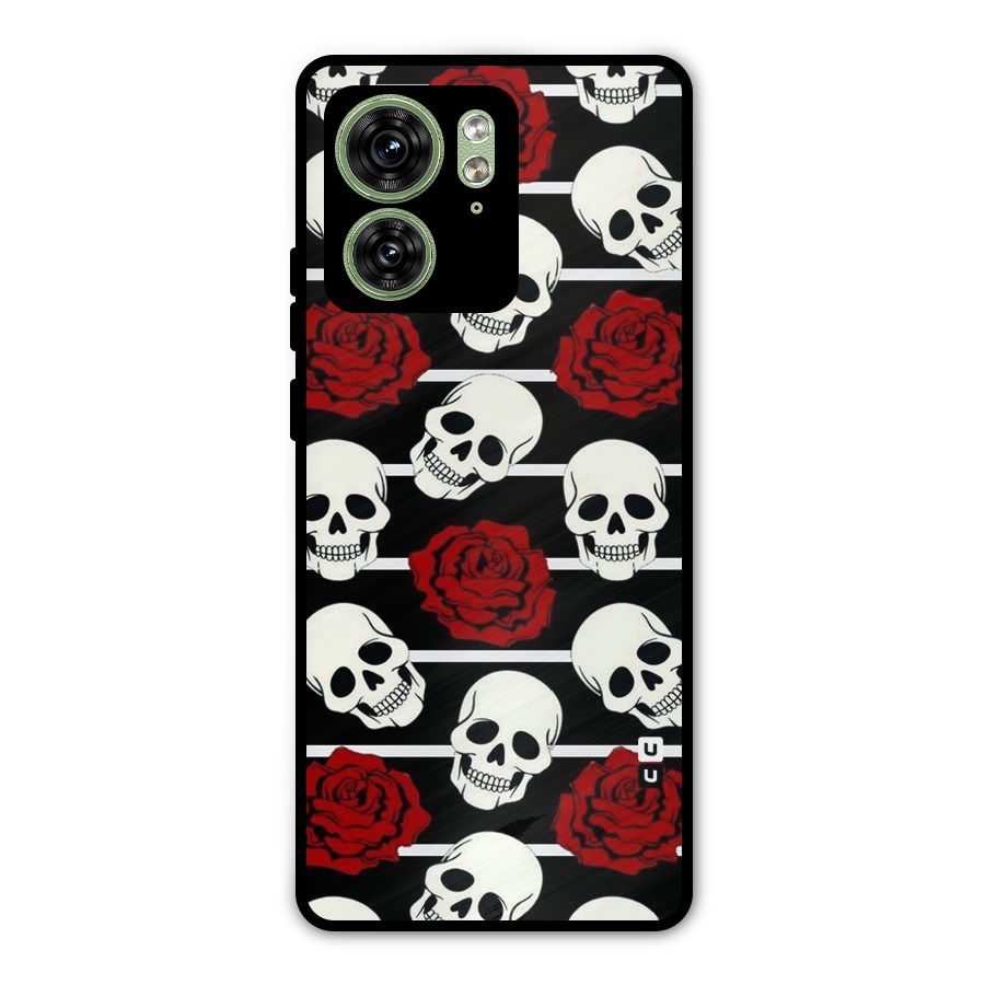 Adorable Skulls Metal Back Case for Motorola Edge 40 5G