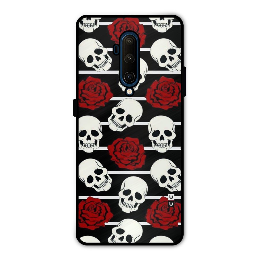 Adorable Skulls Metal Back Case for OnePlus 7T Pro
