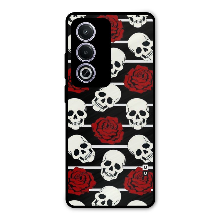 Adorable Skulls Metal Back Case for Oppo A3 Pro
