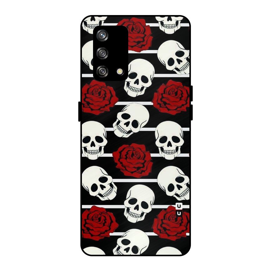 Adorable Skulls Metal Back Case for Oppo F19