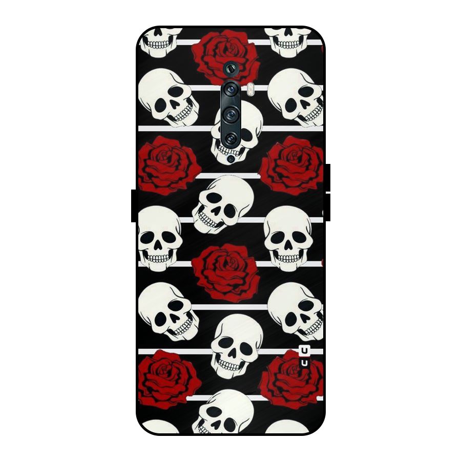 Adorable Skulls Metal Back Case for Oppo Reno2 Z