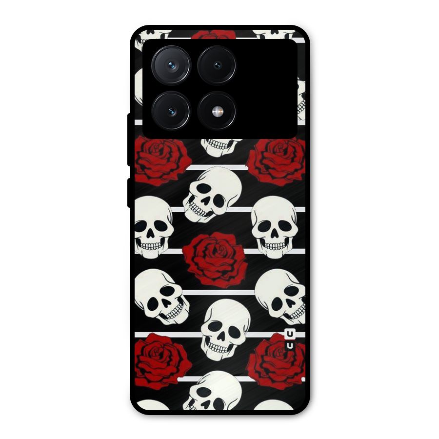 Adorable Skulls Metal Back Case for Poco X6 Pro