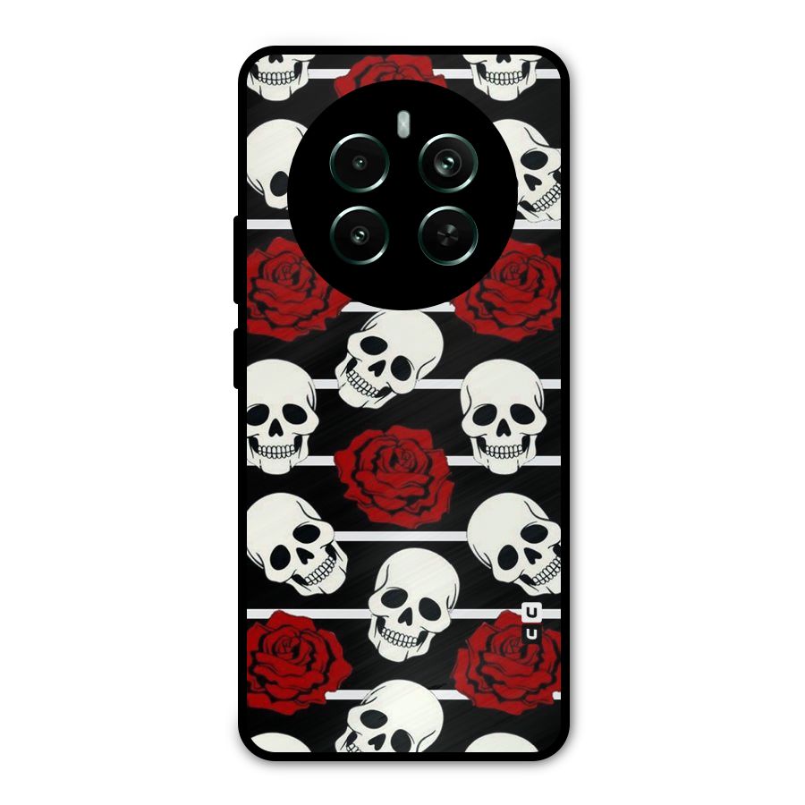 Adorable Skulls Metal Back Case for Realme 12 Pro Plus