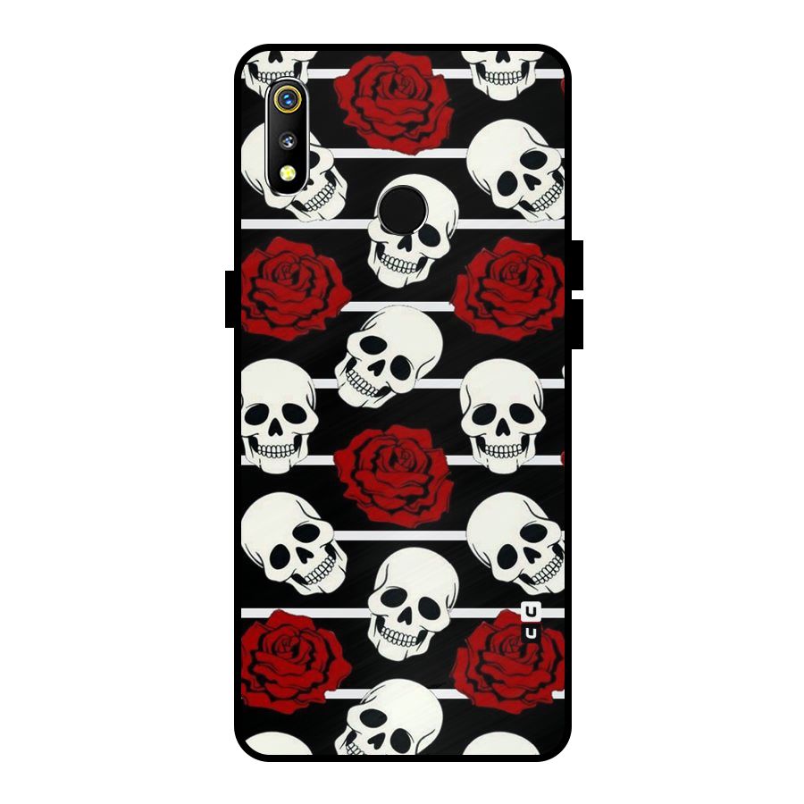 Adorable Skulls Metal Back Case for Realme 3