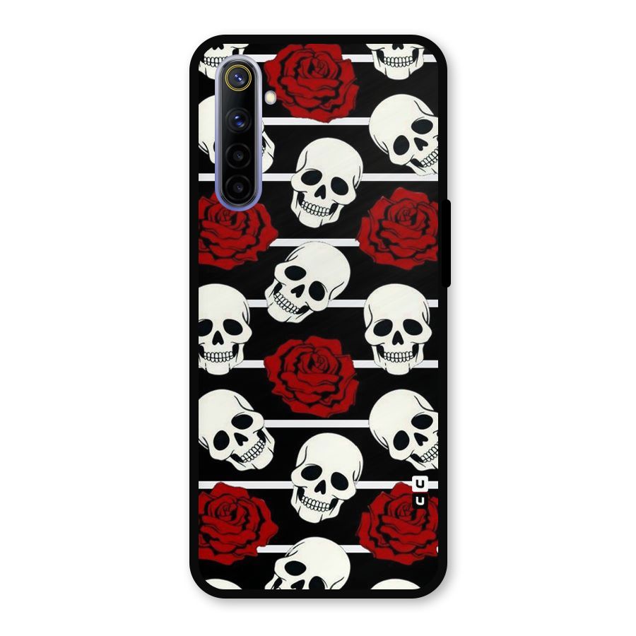 Adorable Skulls Metal Back Case for Realme 6