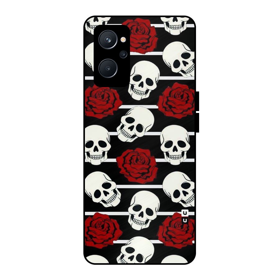 Adorable Skulls Metal Back Case for Realme 9i 5G