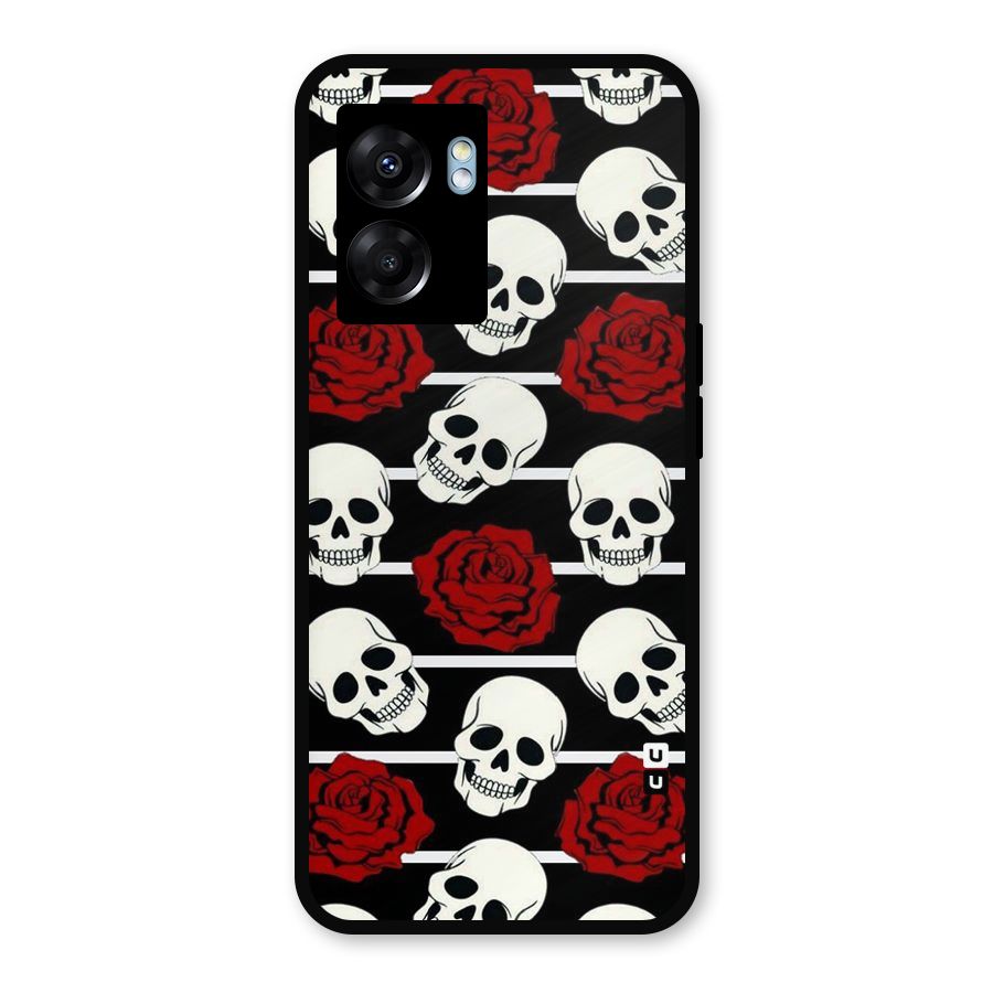 Adorable Skulls Metal Back Case for Realme Narzo 50 5G