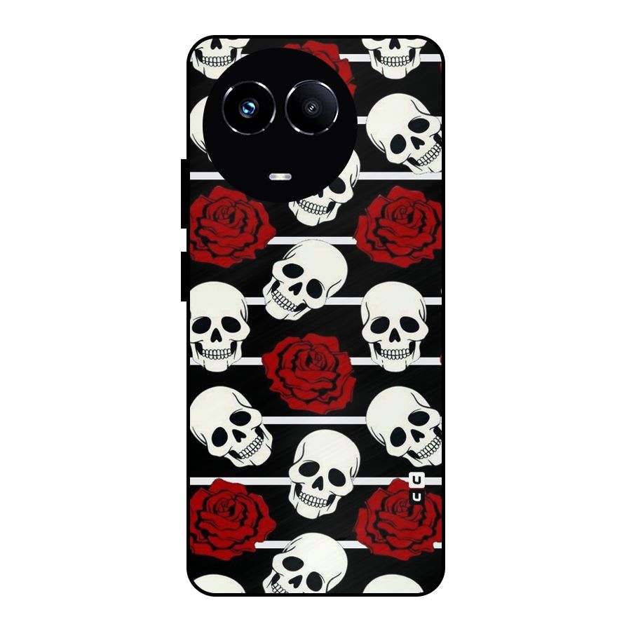 Adorable Skulls Metal Back Case for Realme Narzo 60X