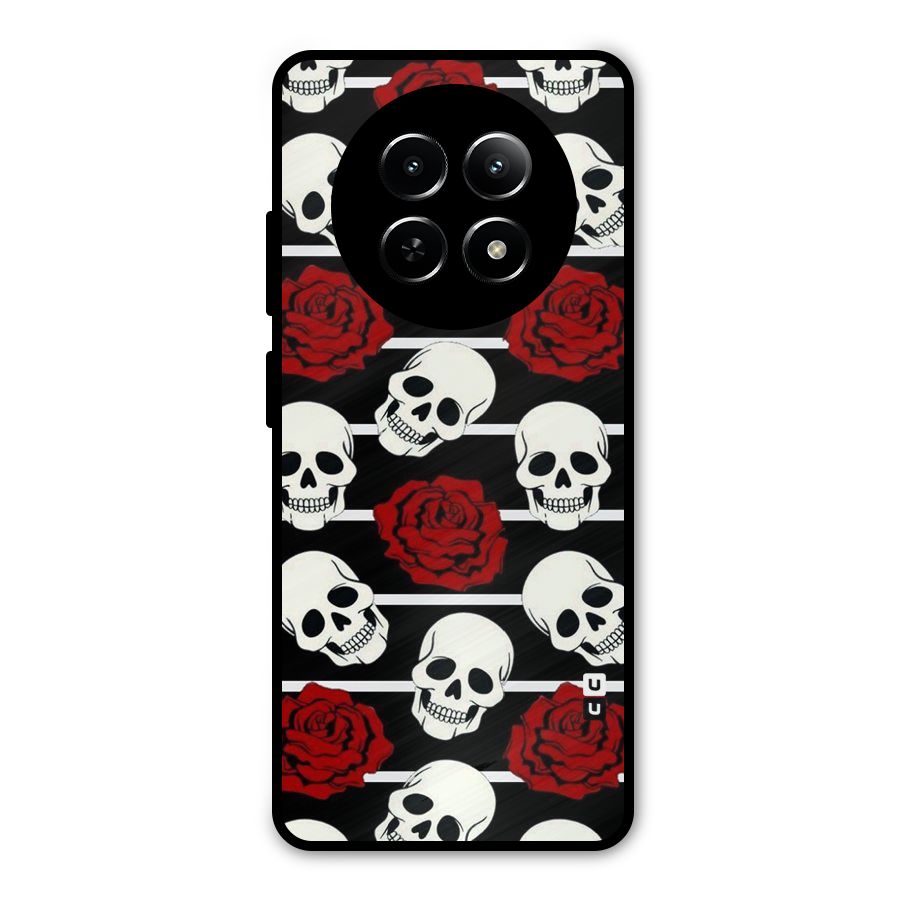 Adorable Skulls Metal Back Case for Realme Narzo N65