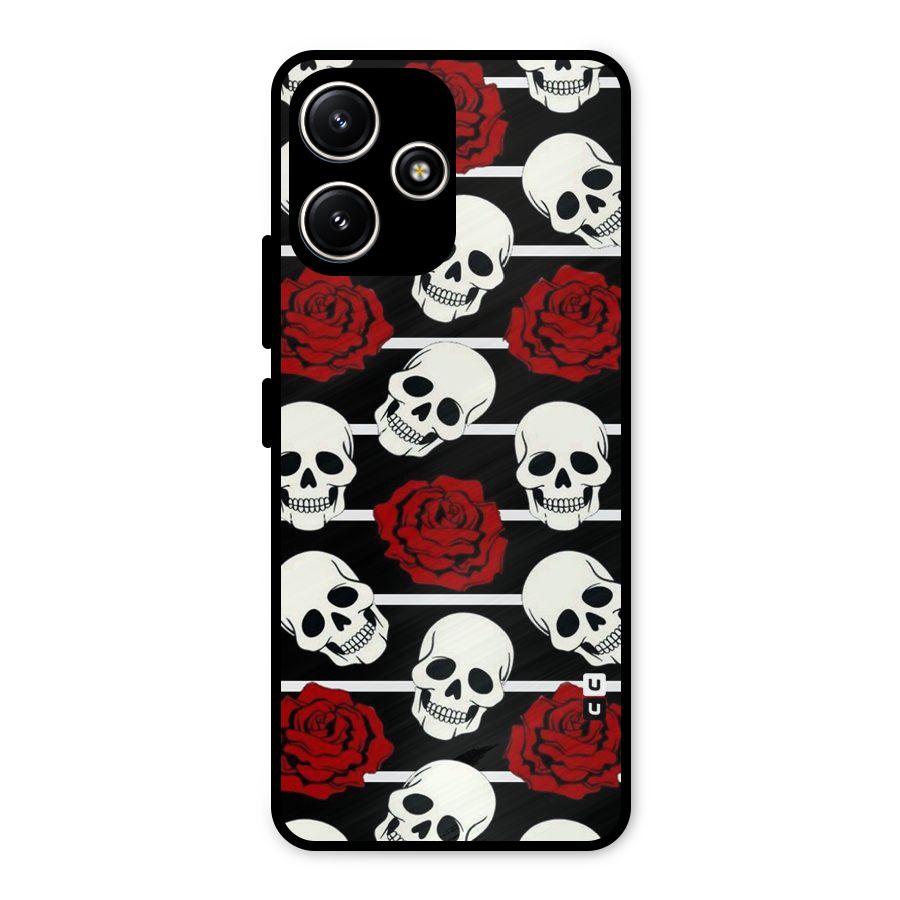 Adorable Skulls Metal Back Case for Redmi 12 5G