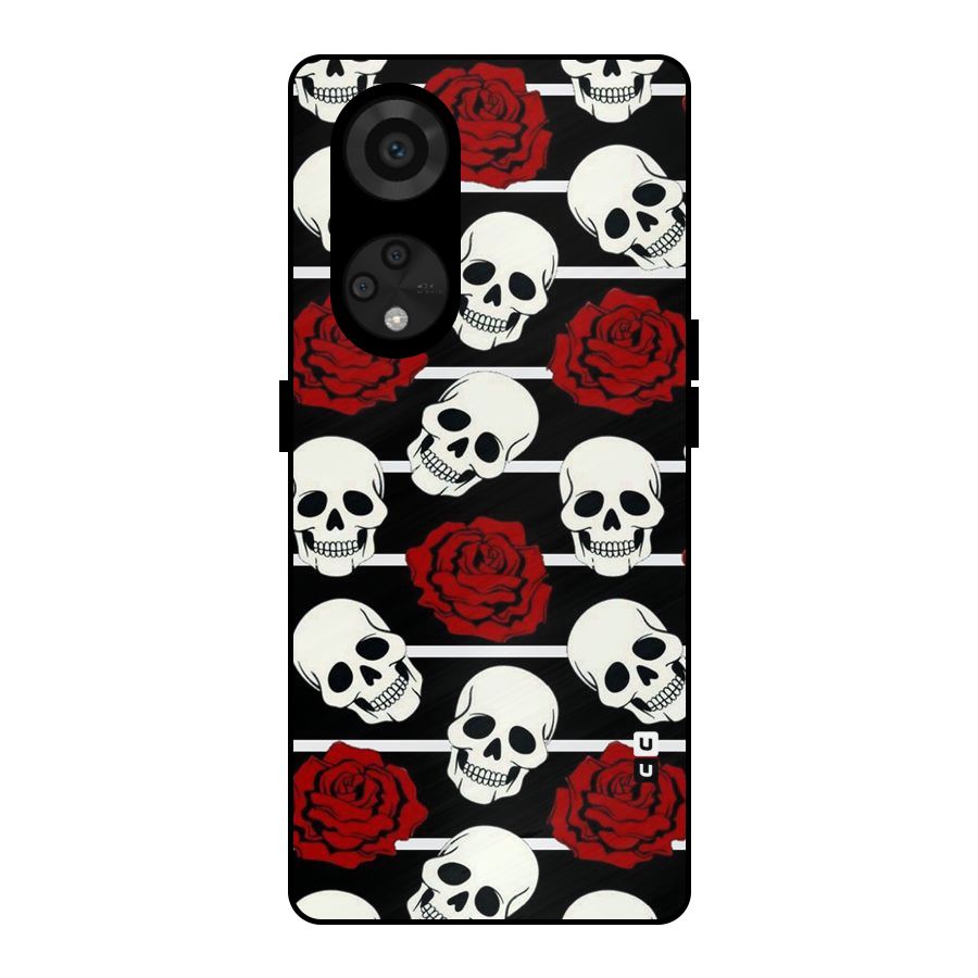 Adorable Skulls Metal Back Case for Reno8 T 5G