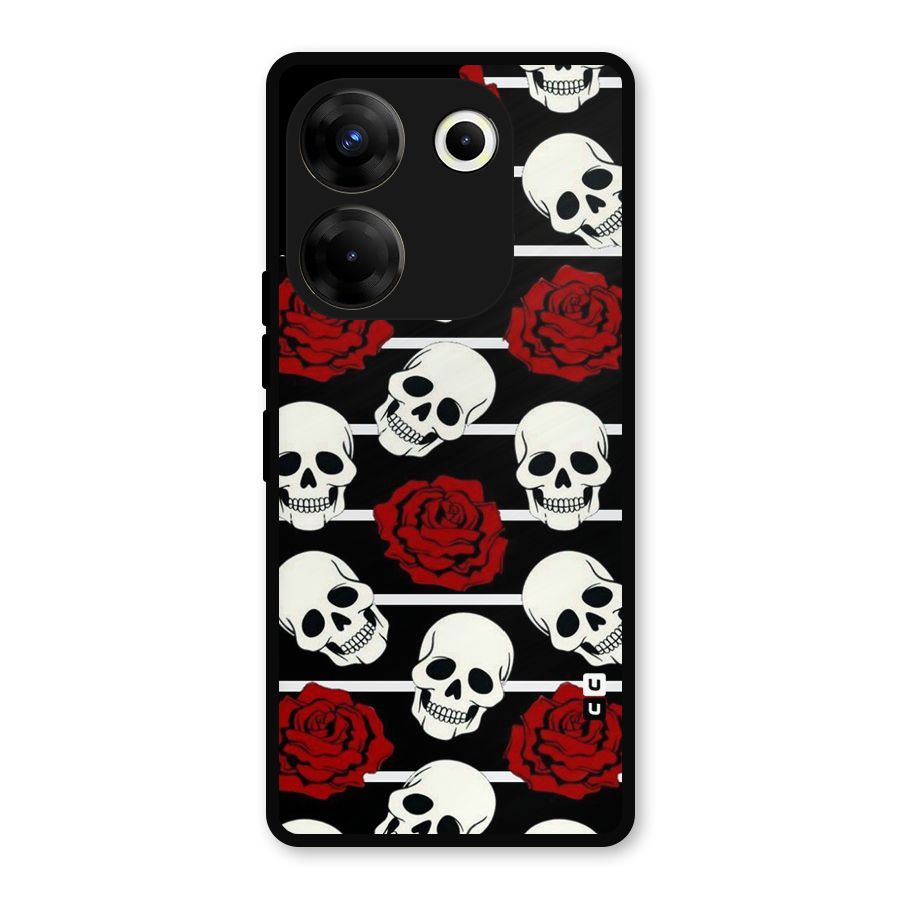 Adorable Skulls Metal Back Case for Tecno Camon 20 Pro