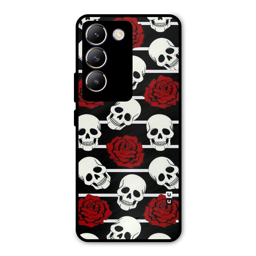 Adorable Skulls Metal Back Case for Vivo T3 5G