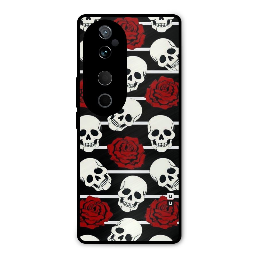Adorable Skulls Metal Back Case for Vivo T3 Ultra