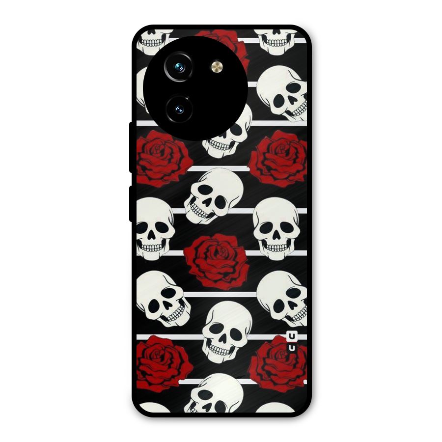 Adorable Skulls Metal Back Case for Vivo T3x