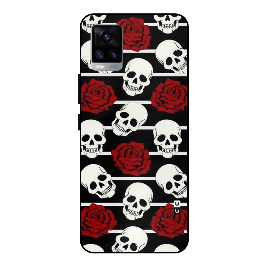 Adorable Skulls Metal Back Case for Vivo V20 2021